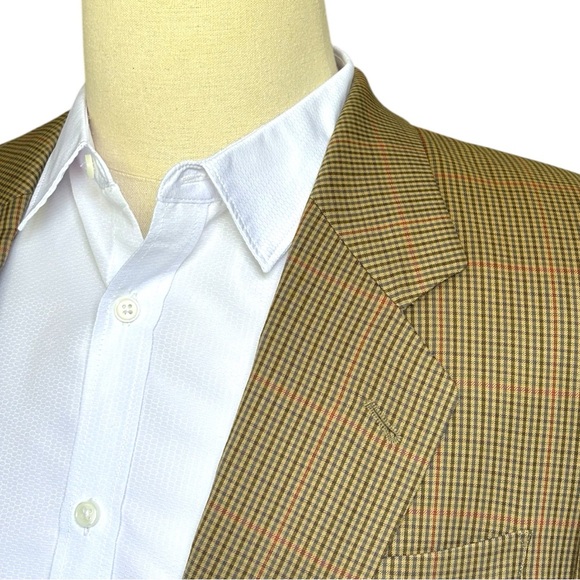 Hugo Boss vintage Corleone check plaid Vitale Barberis Caronico wool blazer | 42 - Picture 4 of 15